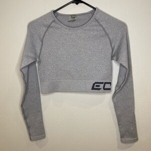 Echt Arise Comfort Long‎ Sleeve Athletic Crop Top Compression Size M